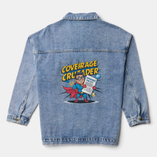 Superhero Insurance Crusader Denim Jacket