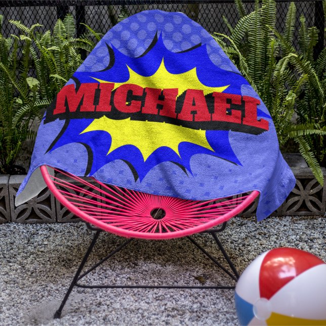 Superhero Kids Comic Book Nom personnalisé (Créateur téléchargé)