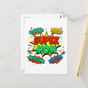 Superhero Mom For Women Postcard