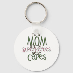 Superhero Mom Keychain