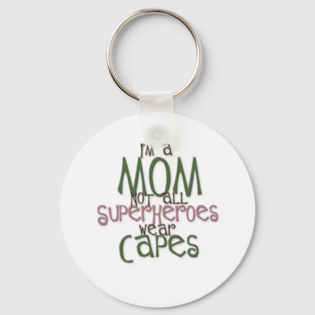 Superhero Mom Keychain (Front)