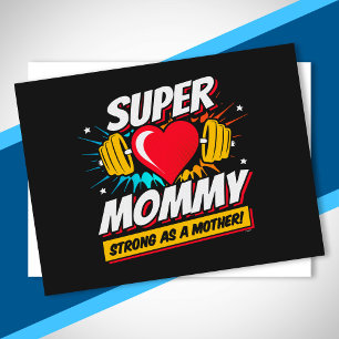 Superhero Mom - Strong As A Mother - Super Mommy Postcard