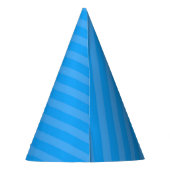 Superhero Party Hat - Blue Stripe (Back)