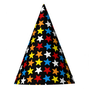 Superhero Party Hat - Multi Colour Star