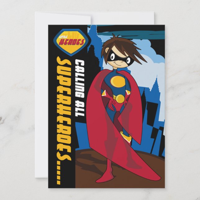 Superhero Party Invitation (Front)