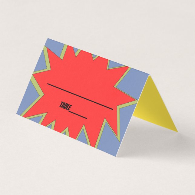 Superhero Place Cards (Front)