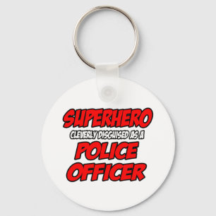 Superhero...Police Officer Keychain