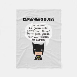 Superhero Rules Fleece Blanket