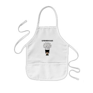 Superhero Rules Kids Apron