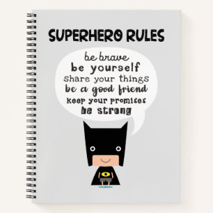 Superhero Rules Notebook