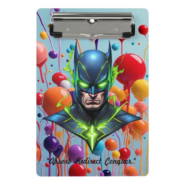 "Superhero Suit for Energy Mastery" Mini Clipboard (Front)