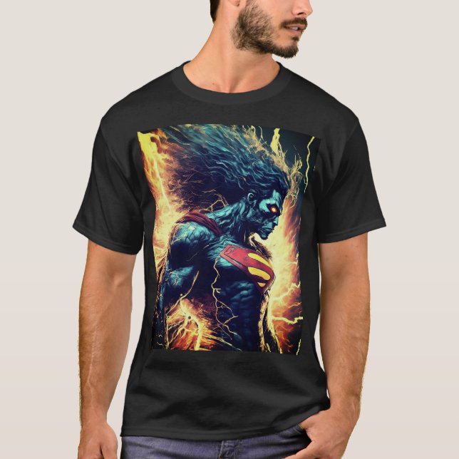 "Superhero T-Shirt Designs : Energy Projection Pow (Devant)
