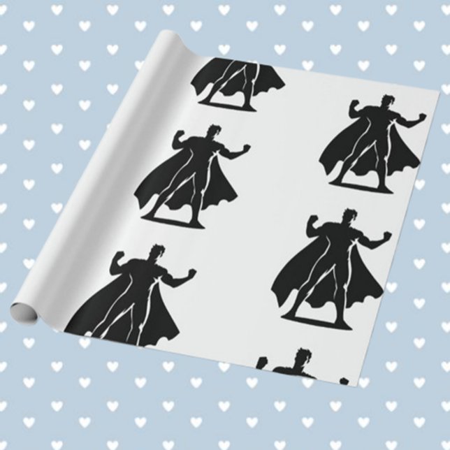 Superhero-Themed Birthday Party Gift Wrapping Paper (Make every birthday extra special with superhero-themed gift wrapping paper. )