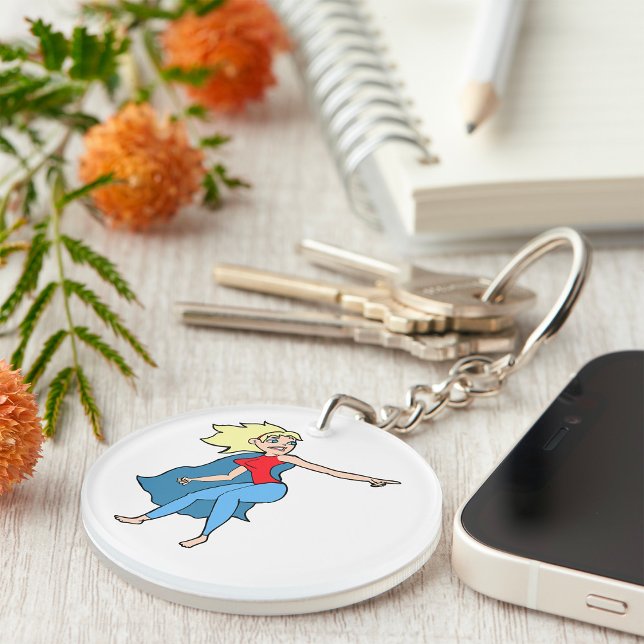Superhero Woman Keychain (Creator Uploaded)
