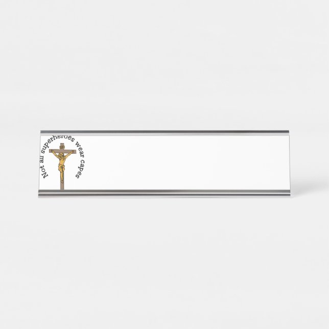 Superheroes Desk Name Plate (Front)