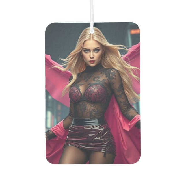 superheroine air freshener (Front)