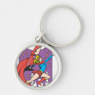 Superheroines In Action Keychain