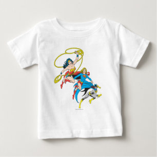 Superheroines Leap Baby T-Shirt