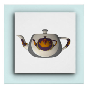 Superimposed Teapots Kitchen  Poster