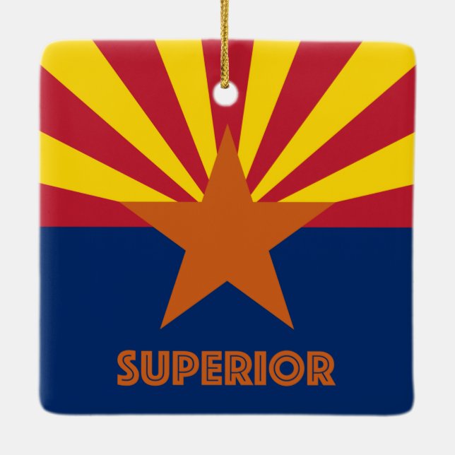 Superior AZ Ceramic Ornament (Back)