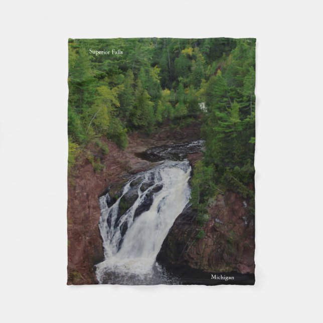 Superior Falls fleece blanket (Front)