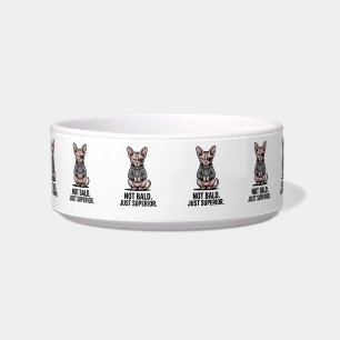 Superior Sphynx Cat Attitude Illustration Bowl