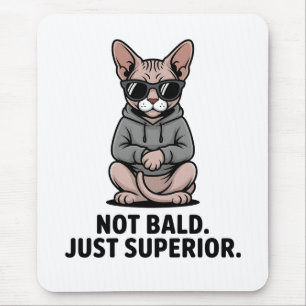 Superior Sphynx Cat Attitude Illustration Mouse Pad