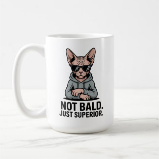 Superior Sphynx Cat Sarcastic Attitude Art Coffee Mug