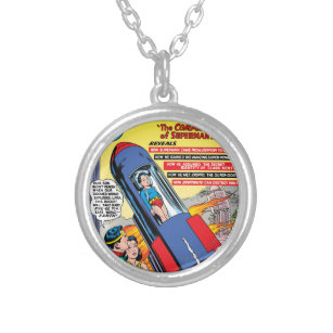 Superman #146 silver plated necklace