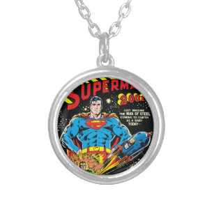 Superman #300 silver plated necklace