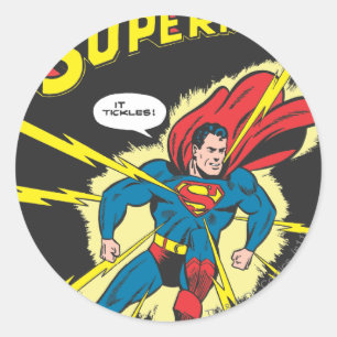 Superman #32 classic round sticker