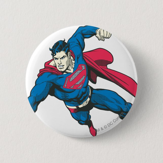 Superman 4 2 inch round button (Front)