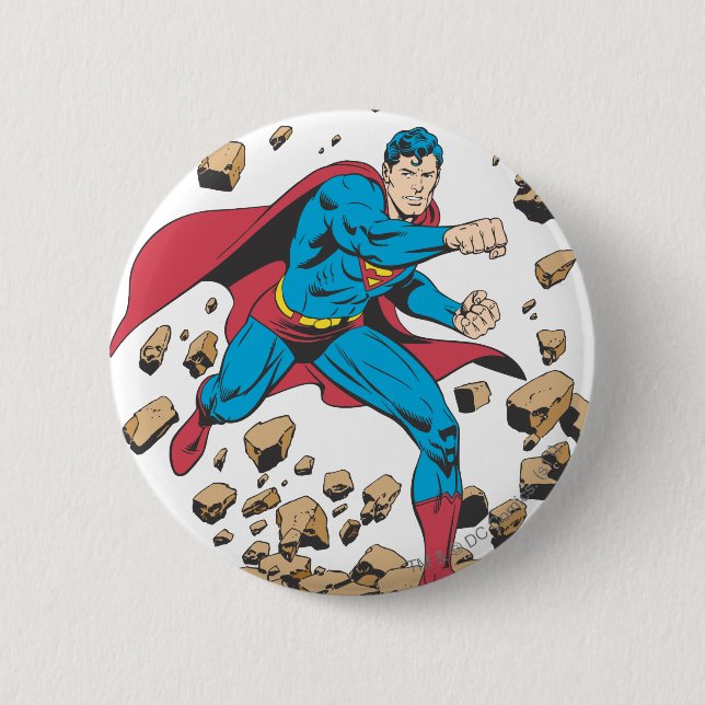 Superman 62 2 inch round button (Front)