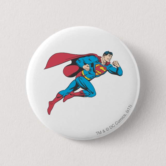 Superman 64 2 inch round button (Front)