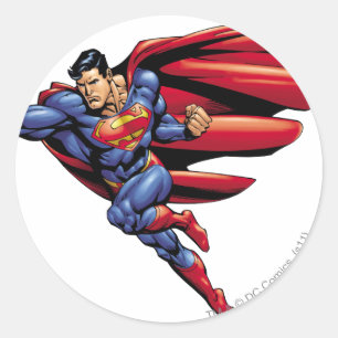 Superman 73 classic round sticker