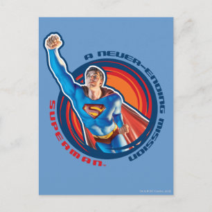 Superman A Never-ending Mission Postcard