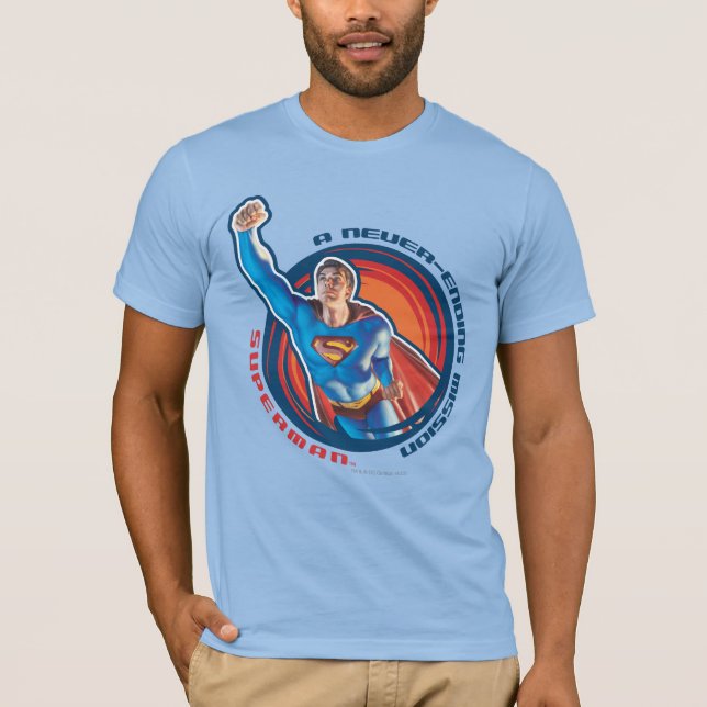 Superman A Never-ending Mission T-Shirt (Front)
