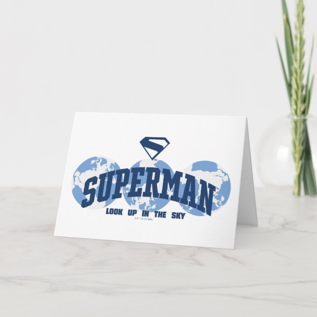 Superman Across the Globe Card (Front)