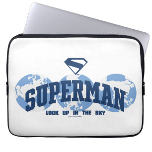 Superman Across the Globe Laptop Sleeve
