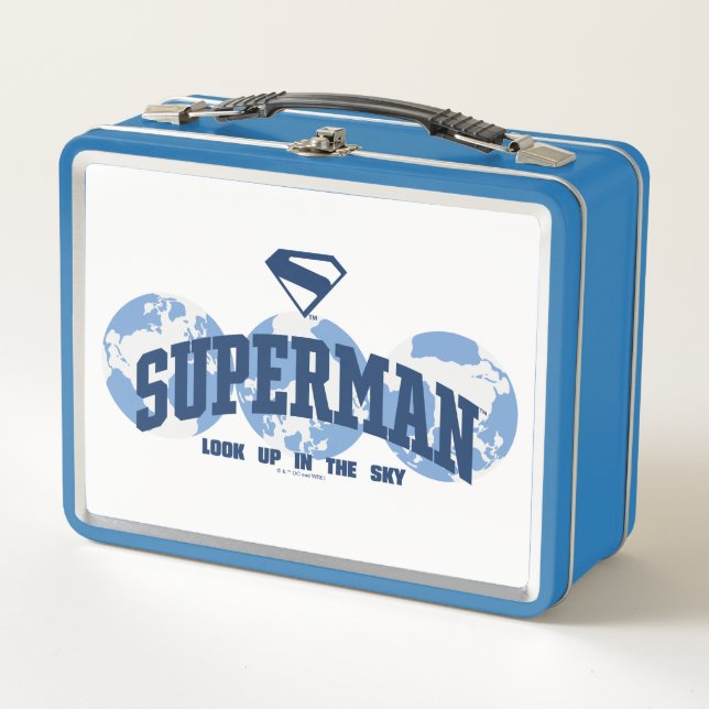 Superman Across the Globe Metal Lunch Box (Front)