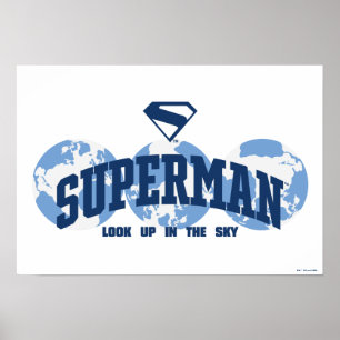 Superman Across the Globe Poster