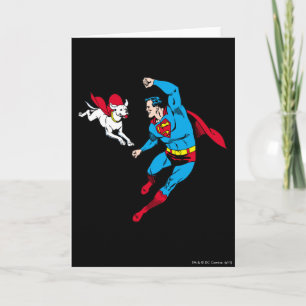 Superman and Krypto 2 Card