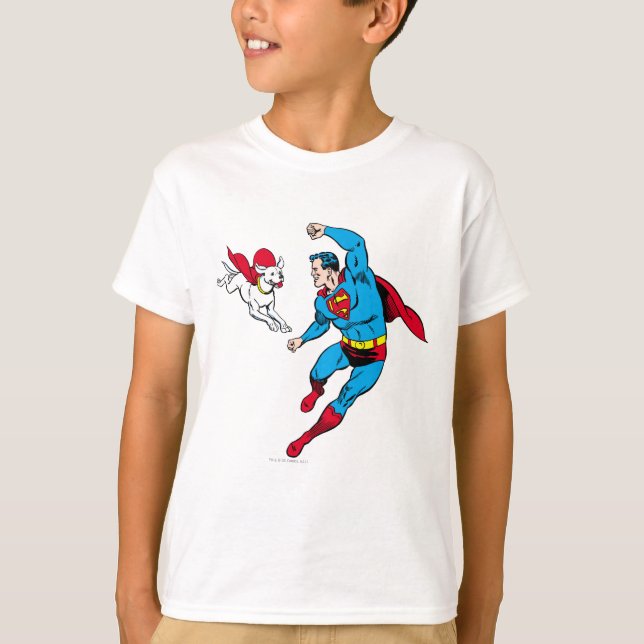 Superman and Krypto 2 T-Shirt (Front)