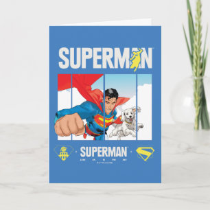 Superman and Krypto Take Flight Card
