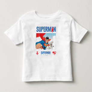 Superman and Krypto Take Flight Toddler T-shirt