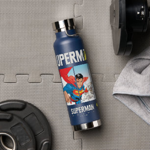 Superman and Krypto Take Flight Water Bottle