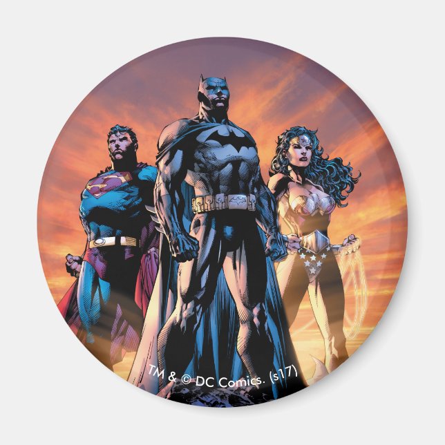 Superman, Batman, & Wonder Woman Trinity Magnet (Front)