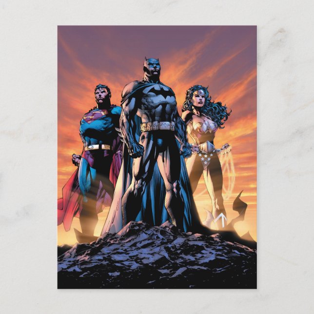 Superman, Batman, & Wonder Woman Trinity Postcard (Front)