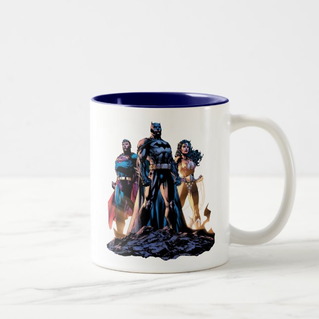 Superman, Batman, & Wonder Woman Trinity Two-Tone Coffee Mug (Right)