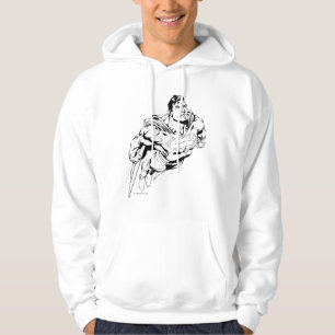 Superman Black and White 1 Hoodie